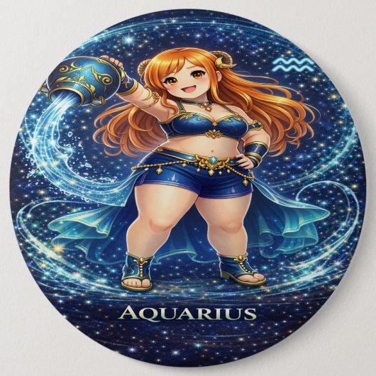 アクエリアス・ベータ・ベアラー: アーカイブギャラクシー 缶バッジ (正面)