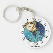 アクエリアス&ライブラアクリルキーチェーン キーホルダー (正面)