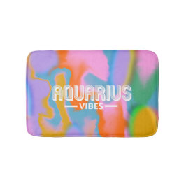 アクエリアス〔占星術の〕十二宮図カラフル抽象芸術モダー バスマット