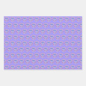 アクエリアス〔占星術の〕十二宮図コケットハートお誕生日ケーキ ラッピングペーパーシート (正面3)