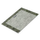 アクエリアス〔占星術の〕十二宮図サインオンウッドランドデジタル迷彩柄 ノートパッド (アングル)