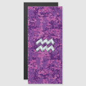 アクエリアス〔占星術の〕十二宮図サインオンピンクデジタルカモフラージュ (正面/裏面)