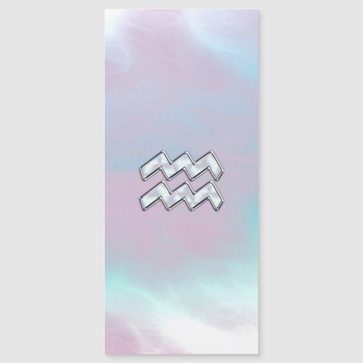 アクエリアス〔占星術の〕十二宮図サインパステルズマザーオブパールデコール (正面)