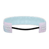 アクエリアス〔占星術の〕十二宮図サインパステルズマザーオブパールデコール アスレチックヘッドバンド (裏面)