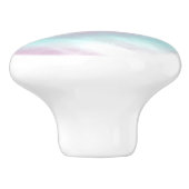 アクエリアス〔占星術の〕十二宮図サインパステルズマザーオブパールデコール セラミックノブ (側面)