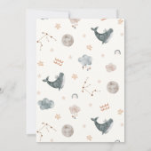 アクエリアス〔占星術の〕十二宮図サインベビーシャワー 招待状 (裏面)