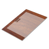 アクエリアス〔占星術の〕十二宮図サインマホガニースタイル ノートパッド (アングル)