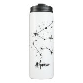 アクエリアス〔占星術の〕十二宮図サイン占星術のギフト タンブラー (正面)