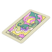 アクエリアス〔占星術の〕十二宮図サイン抽象芸術アートヴィンテージ マグネット (左側)