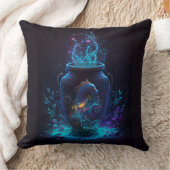 アクエリアス〔占星術の〕十二宮図シナデザイン装飾用クッション クッション (ブランケット)