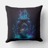 アクエリアス〔占星術の〕十二宮図シナデザイン装飾用クッション クッション (裏面)