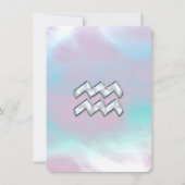 アクエリアス〔占星術の〕十二宮図シンボルオンマザーオブパールヌアクア (正面)