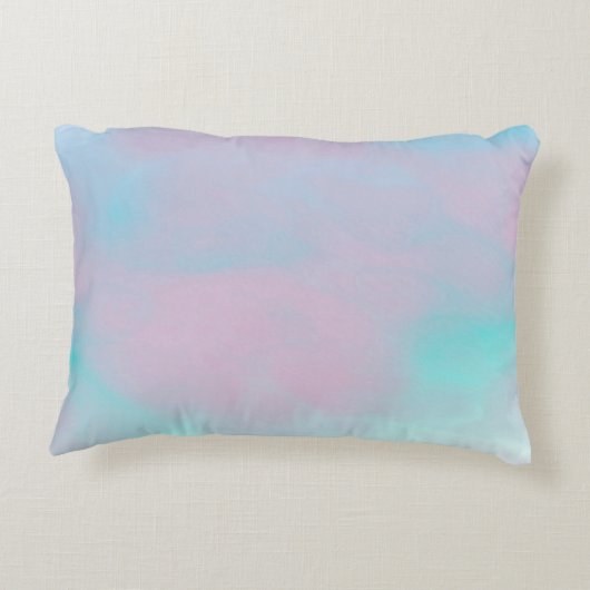 アクエリアス〔占星術の〕十二宮図シンボルオンマザーオブパールヌアクア アクセントクッション (裏面)