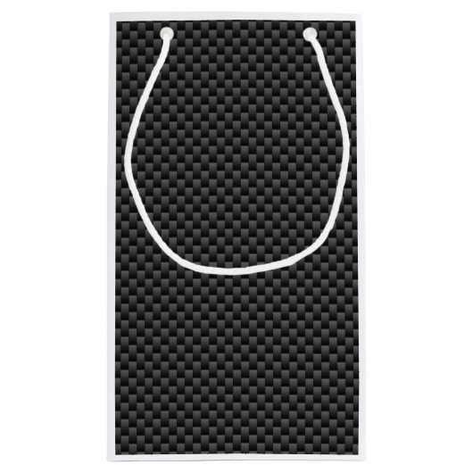 アクエリアス〔占星術の〕十二宮図シンボルカーボンファイバーデコール スモールペーパーバッグ (裏面)