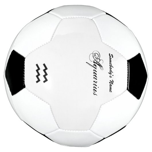 アクエリアス〔占星術の〕十二宮図シンボル標準by K Yoncich サッカーボール