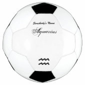 アクエリアス〔占星術の〕十二宮図シンボル標準by K Yoncich サッカーボール (正面)