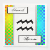 アクエリアス〔占星術の〕十二宮図シンボル標準by Kenneth Yoncich (正面)