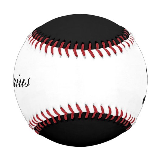 アクエリアス〔占星術の〕十二宮図シンボル標準by Kenneth Yoncich 野球ボール (正面)