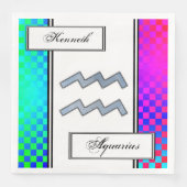 アクエリアス〔占星術の〕十二宮図シンボル要素:ケネス・ヨンチッチ (正面)