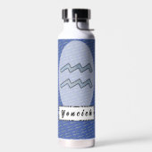 アクエリアス〔占星術の〕十二宮図シンボル要素by K Yoncich ウォーターボトル (左面)