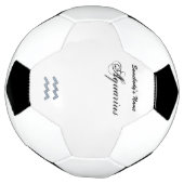 アクエリアス〔占星術の〕十二宮図シンボル要素by K Yoncich サッカーボール (回転)