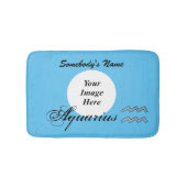 アクエリアス〔占星術の〕十二宮図シンボル要素by K Yoncich バスマット (正面)