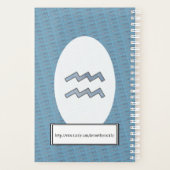 アクエリアス〔占星術の〕十二宮図シンボル要素by K Yoncich プランナー手帳 (裏面)