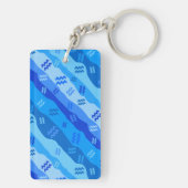 アクエリアス〔占星術の〕十二宮図ストライプ キーホルダー (裏面)