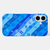 アクエリアス〔占星術の〕十二宮図ストライプ Case-Mate iPhoneケース (裏面 (横))