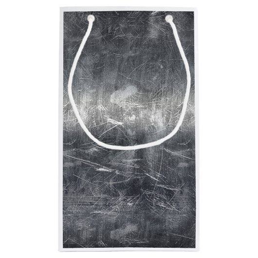 アクエリアス〔占星術の〕十二宮図動揺してサインシルバースチール スモールペーパーバッグ (裏面)