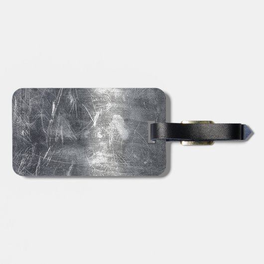 アクエリアス〔占星術の〕十二宮図動揺してシンボルシルバースチール ラゲッジタグ (裏面横)