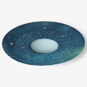 アクエリアス〔占星術の〕十二宮図占星術のサイン – プラネット天王星 ペーパープレート (アングル)