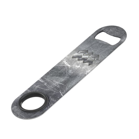 アクエリアス〔占星術の〕十二宮図工業用銀鋼 スピード栓抜き (正面アングル)