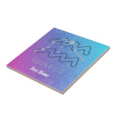 アクエリアス〔占星術の〕十二宮図星印占星術星座 タイル (側面)