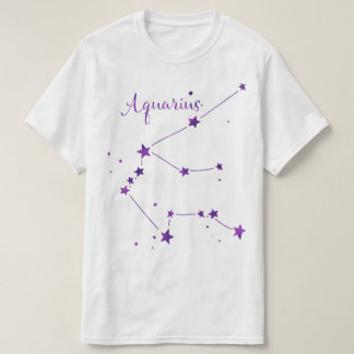 アクエリアス〔占星術の〕十二宮図星座Tシャツ Tシャツ
