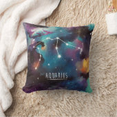 アクエリアス〔占星術の〕十二宮図星 クッション (ブランケット)