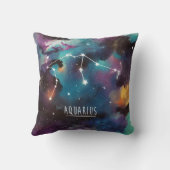 アクエリアス〔占星術の〕十二宮図星 クッション (裏面)
