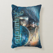 アクエリアス〔占星術の〕十二宮図標識 アクセントクッション (正面(垂直))