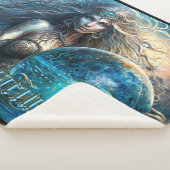 アクエリアス〔占星術の〕十二宮図標識 シェルパブランケット (3/4)