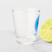 アクエリアス〔占星術の〕十二宮図標識 ショットグラス (左)