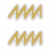 アクエリアス〔占星術の〕十二宮図標識 シール (正面)