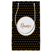 アクエリアス〔占星術の〕十二宮図標識 スモールペーパーバッグ (正面)