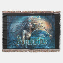 アクエリアス〔占星術の〕十二宮図標識 スローブランケット