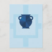 アクエリアス〔占星術の〕十二宮図標識 ポストカード (正面)