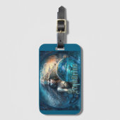 アクエリアス〔占星術の〕十二宮図標識 ラゲッジタグ (正面縦)