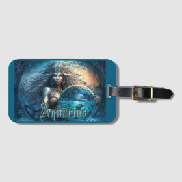 アクエリアス〔占星術の〕十二宮図標識 ラゲッジタグ