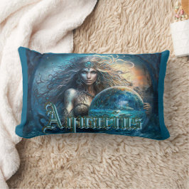 アクエリアス〔占星術の〕十二宮図標識 ランバークッション