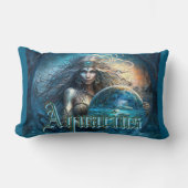 アクエリアス〔占星術の〕十二宮図標識 ランバークッション (正面)