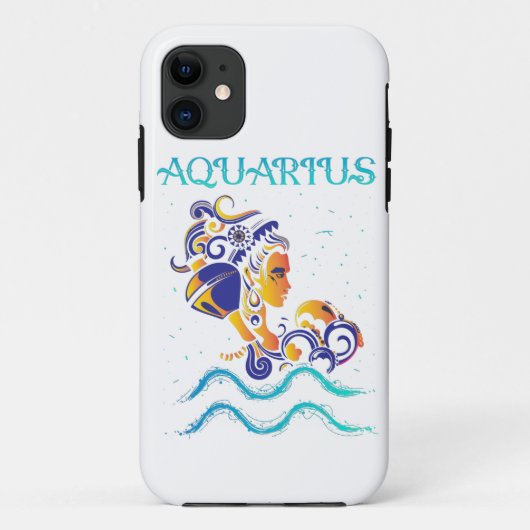 アクエリアス〔占星術の〕十二宮図標識 Case-Mate iPhoneケース (裏面)