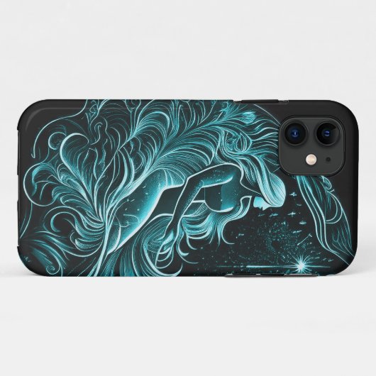 アクエリアス〔占星術の〕十二宮図標識 Case-Mate iPhoneケース (裏面(横))